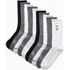 image:imageReebok Mens Crew Socks  Moisture Wicking Cushioned Athletic Socks 10 Pack  Stretch Performance Reinforced Heel amp Toe Arch Support Mid Calf StayUp Cuff Shoe Size 6125BlackWhiteGrey
