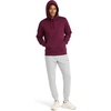 image:imageReebok Mens Finisher Hoodie Standard Fit Midweight CottonPoly Fleece FabricBlack Cherry  Finisher