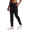image:imageReebok Mens Fleece Tech Sweatpant Zippered Pockets Athletic JoggersBlack