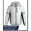 image:imageReebok Mens Heavy Insulated Puffer Coat Water amp Wind Resistant with Hood  Quilted Insulation and DownAlternative Fill for Warmth Without Bulk Windproof Shell for Ski Trips or Daily UseWhite