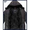 image:imageReebok Mens Heavyweight Insulated Quilted Puffer Jacket Water Resistant  Wind and Water Resistant Shell with BomberInspired Silhouette Bubble Quilting for Warmth Reliable Daily WearFog