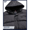 image:imageReebok Mens Heavyweight Insulated Quilted Puffer Jacket Water Resistant  Wind and Water Resistant Shell with BomberInspired Silhouette Bubble Quilting for Warmth Reliable Daily WearFog