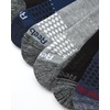 image:imageReebok Mens High Quarter Socks Arch Support Cushioned Athletic Socks 6 Pack  Lightweight Stretch Performance Fabric Cushioned Comfort Arch Support High Quarter Crew Shoe Size 6125BlueBlackGrey