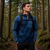 image:imageReebok Mens Lightweight FleeceLined Softshell Jacket Wind Resistant Hood  Wind and Water Resistant Shell for Daily Commutes or Travel Streamlined Athletic Cut Protective Collar for Chilly MorningsMineral Blue
