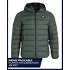 image:imageReebok Mens Lightweight Quilted Packable Puffer Jacket Plus Size 2X5X  Durable WeatherResistant Shell Blocks Wind and Light Moisture Structured Hood Secure Zip Pockets for Daily WearOlive