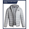 image:imageReebok Mens Lightweight Quilted Packable Puffer Jacket Plus Size 2X5X  Durable WeatherResistant Shell Blocks Wind and Light Moisture Structured Hood Secure Zip Pockets for Daily WearIce Grey