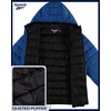 image:imageReebok Mens Lightweight Quilted Packable Puffer Jacket Plus Size 2X5X  Durable WeatherResistant Shell Blocks Wind and Light Moisture Structured Hood Secure Zip Pockets for Daily WearVector Blue