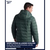 image:imageReebok Mens Lightweight Quilted Packable Puffer Jacket Plus Size 2X5X  Durable WeatherResistant Shell Blocks Wind and Light Moisture Structured Hood Secure Zip Pockets for Daily WearOlive