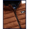 image:imageReebok Mens Lightweight Quilted Packable Puffer Jacket Plus Size 2X5X  Durable WeatherResistant Shell Blocks Wind and Light Moisture Structured Hood Secure Zip Pockets for Daily WearMocha