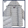 image:imageReebok Mens Lightweight Quilted Packable Puffer Jacket Plus Size 2X5X  Durable WeatherResistant Shell Blocks Wind and Light Moisture Structured Hood Secure Zip Pockets for Daily WearIce Grey