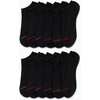 image:imageReebok Mens Low Cut Socks Moisture Wicking Cushioned Athletic Socks 12 Pack  Stretch Performance Reinforced Heel amp Toe Arch Support Low Cut No Show Shoe Size 6125Classic Black