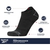 image:imageReebok Mens Low Cut Socks Moisture Wicking Cushioned Athletic Socks 12 Pack  Stretch Performance Reinforced Heel amp Toe Arch Support Low Cut No Show Shoe Size 6125Classic Black