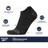 image:imageReebok Mens Low Cut Socks Moisture Wicking Cushioned Athletic Socks 6 Pack  Stretch Performance Reinforced Heel amp Toe Arch Support Low Cut No Show Shoe Size 6125Classic Black
