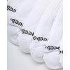 image:imageReebok Mens Low Cut Socks Moisture Wicking Cushioned Athletic Socks 8 Pack  Stretch Performance Reinforced Heel amp Toe Arch Support Low Cut No Show Shoe Size 6125All White