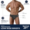image:imageReebok Mens Low Rise Briefs  10 Pack Performance Mens Underwear with Pouch  Redefine your daily essentials with the Reebok Mens Low Rise Briefs  10 Pack Soft Cotton Underwear Briefs with Supportive CMaritime BlueCayenneBlueMonumentMaritime Blue