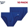 image:imageReebok Mens Low Rise Briefs  10 Pack Performance Mens Underwear with Pouch  Redefine your daily essentials with the Reebok Mens Low Rise Briefs  10 Pack Soft Cotton Underwear Briefs with Supportive CBlackblackened Pearlsalsaalloyblue