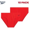 image:imageReebok Mens Low Rise Briefs  10 Pack Performance Mens Underwear with Pouch  Redefine your daily essentials with the Reebok Mens Low Rise Briefs  10 Pack Soft Cotton Underwear Briefs with Supportive CMaritime Bluetangerineazure Blueblackened Pearlgreystone