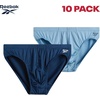 image:imageReebok Mens Low Rise Briefs  10 Pack Performance Mens Underwear with Pouch  Redefine your daily essentials with the Reebok Mens Low Rise Briefs  10 Pack Soft Cotton Underwear Briefs with Supportive CBluesCharcoal