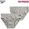 image:imageReebok Mens Low Rise Briefs 10 Pack Soft Stretch Cotton Underwear Briefs  Low Rise Cut Sits Comfortably Below the Waist for a Smooth Fit Under Jeans or Joggers Reduces IrritationBlackGrey