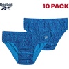 image:imageReebok Mens Low Rise Briefs 10 Pack Soft Stretch Cotton Underwear Briefs  Low Rise Cut Sits Comfortably Below the Waist for a Smooth Fit Under Jeans or Joggers Reduces IrritationMaritime BlueHeather GreyPrintBlue