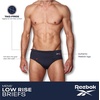 image:imageReebok Mens Low Rise Briefs 10 Pack Soft Stretch Cotton Underwear Briefs  Low Rise Cut Sits Comfortably Below the Waist for a Smooth Fit Under Jeans or Joggers Reduces IrritationBlackCobalt BlueGreyCharcoal