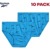 image:imageReebok Mens Low Rise Briefs 10 Pack Soft Stretch Cotton Underwear Briefs  Smooth SecondSkin Feel with Breathable Flexible Fabric QuickDry Tagless Comfort Built for Everyday SupportBlackSurf the WebHeather GreyPrintBlack