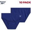 image:imageReebok Mens Low Rise Briefs 10 Pack Soft Stretch Cotton Underwear Briefs  Smooth SecondSkin Feel with Breathable Flexible Fabric QuickDry Tagless Comfort Built for Everyday SupportBlackSurf the WebGreyTibetan RedCharcoal