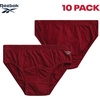 image:imageReebok Mens Low Rise Briefs 10 Pack Soft Stretch Cotton Underwear Briefs  Smooth SecondSkin Feel with Breathable Flexible Fabric QuickDry Tagless Comfort Built for Everyday SupportCharcoalCrimsonSharkskinBlackEvening Blue