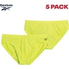 image:imageReebok Mens Low Rise Briefs 5 Pack Athletic Underwear with Contour PouchBlackSurf the WebPrimroseMonumentBlack