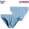 image:imageReebok Mens Low Rise Briefs 5 Pack Athletic Underwear with Contour PouchBluesCharcoal