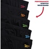 image:imageReebok Mens Low Rise Briefs 5 Pack Athletic Underwear with Contour PouchSolid Black