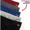 image:imageReebok Mens Low Rise Briefs 5 Pack Soft Stretch Cotton Underwear Briefs  Smooth SecondSkin Feel with Breathable Stretch QuickDry MoistureWicking Fabric Blend for Everyday SupportCharcoalCrimsonSharkskinBlackEvening Blue