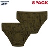image:imageReebok Mens Low Rise Briefs 5 Pack Soft Stretch Cotton Underwear Briefs  Smooth SecondSkin Feel with Breathable Stretch QuickDry MoistureWicking Fabric Blend for Everyday SupportCharcoal HeatherEvening PrimrosePrintBlack