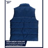 image:imageReebok Mens Midweight Insulated Quilted Puffer Vest Full Zip with Pockets  Warm Sleeveless Layer Without Bulk WaterResistant Shell Zip Pockets Easy OverSweatshirt Wear for OutdoorsBatik Blue