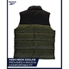 image:imageReebok Mens Midweight Insulated Quilted Puffer Vest Full Zip with Pockets  Warm Sleeveless Layer Without Bulk WaterResistant Shell Zip Pockets Easy OverSweatshirt Wear for OutdoorsOlive