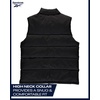 image:imageReebok Mens Midweight Insulated Quilted Puffer Vest Full Zip with Pockets  Warm Sleeveless Layer Without Bulk WaterResistant Shell Zip Pockets Easy OverSweatshirt Wear for OutdoorsBlack Ink