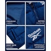 image:imageReebok Mens Midweight Insulated Quilted Puffer Vest Full Zip with Pockets  Warm Sleeveless Layer Without Bulk WaterResistant Shell Zip Pockets Easy OverSweatshirt Wear for OutdoorsBatik Blue