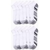 image:imageReebok Mens Quarter Socks Arch Support Performance Cushioned Socks 12 Pack  Stretch Performance Fabric Cushioned Arch Support Reinforced Heel amp Toe Shoe Size 6125White