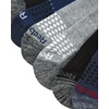 image:imageReebok Mens Quarter Socks Arch Support Performance Cushioned Socks 12 Pack  Stretch Performance Fabric Cushioned Arch Support Reinforced Heel amp Toe Shoe Size 6125BlueBlackGrey