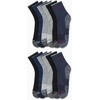 image:imageReebok Mens Quarter Socks Arch Support Performance Cushioned Socks 12 Pack  Stretch Performance Fabric Cushioned Arch Support Reinforced Heel amp Toe Shoe Size 6125BlueBlackGrey