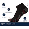 image:imageReebok Mens Quarter Socks Arch Support Performance Cushioned Socks 6 Pack  Stretch Performance Fabric Cushioned Arch Support Reinforced Heel amp Toe Shoe Size 6125Pure White