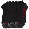 image:imageReebok Mens Quarter Socks Arch Support Performance Cushioned Socks 6 Pack  Stretch Performance Fabric Cushioned Arch Support Reinforced Heel amp Toe Shoe Size 6125BlackGrey Stripe