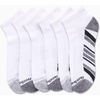 image:imageReebok Mens Quarter Socks Arch Support Performance Cushioned Socks 6 Pack  Stretch Performance Fabric Cushioned Arch Support Reinforced Heel amp Toe Shoe Size 6125White