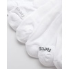 image:imageReebok Mens Quarter Socks Arch Support Performance Cushioned Socks 6 Pack  Stretch Performance Fabric Cushioned Arch Support Reinforced Heel amp Toe Shoe Size 6125Pure White