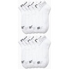 image:imageReebok Mens Quarter Socks Performance Arch Support Cushioned Socks 12 Pack  Stretch Performance Fabric Cushioned Arch Support Reinforced Heel amp Toe Shoe Size 6125Formal White