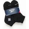 image:imageReebok Mens Quarter Socks Performance Arch Support Cushioned Socks 6 Pack  Stretch Performance Fabric Cushioned Arch Support Reinforced Heel amp Toe Shoe Size 6125All Black