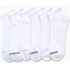 image:imageReebok Mens Quarter Socks Performance Arch Support Cushioned Socks 6 Pack  Stretch Performance Fabric Cushioned Arch Support Reinforced Heel amp Toe Shoe Size 6125All White