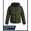 image:imageReebok Mens Quilted Puffer Jacket Weather Resistant Hooded Winter Coat  Secure Pockets Keep Essentials Safe Sleek Stitching for a Clean Profile Rugged for the Mountain Sharp for the CityOlive