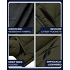 image:imageReebok Mens Quilted Puffer Jacket Weather Resistant Hooded Winter Coat  Secure Pockets Keep Essentials Safe Sleek Stitching for a Clean Profile Rugged for the Mountain Sharp for the CityOlive