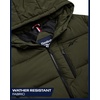 image:imageReebok Mens Quilted Puffer Jacket Weather Resistant Hooded Winter Coat  Secure Pockets Keep Essentials Safe Sleek Stitching for a Clean Profile Rugged for the Mountain Sharp for the CityOlive